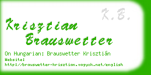 krisztian brauswetter business card